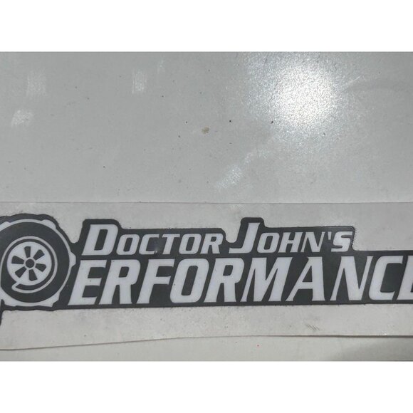 Doctor John's Performance White Rectangle Shape Sticker - Picture 3 of 6